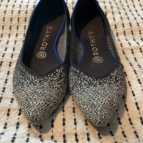 Rothy’s Retired Slate Metallic Point-Size 7 - Picture 4 of 6